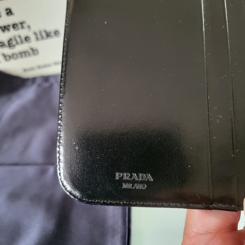 Prada Blue Nylon Wallet Euc. - Picture 3 of 8